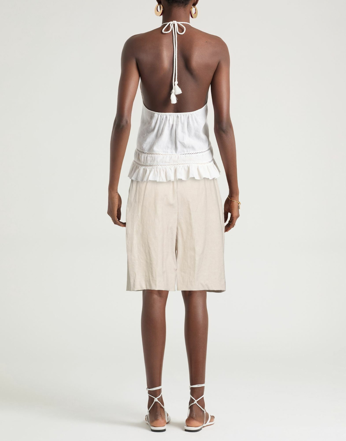 Samsøe Φ Samsøe Womens Shorts & Bermuda Shorts in Beige