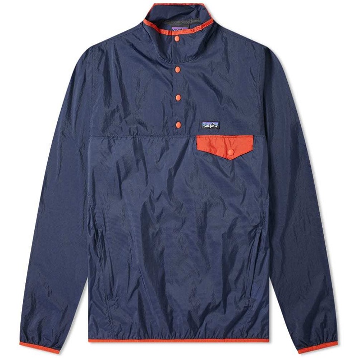 Photo: Patagonia Houdini Snap-T Pullover Jacket Stone Blue & New Navy