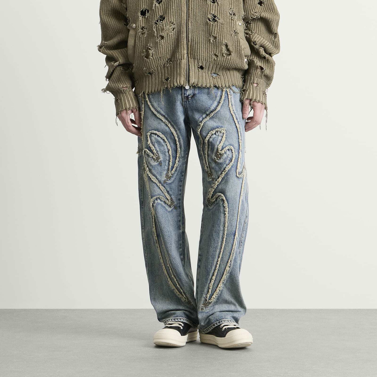 Thug Club Men's Tribal Denim Jeans in Blue