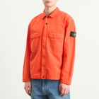 Stone Island Men's Ripstop Zip Shirt Jacket in Scarlet