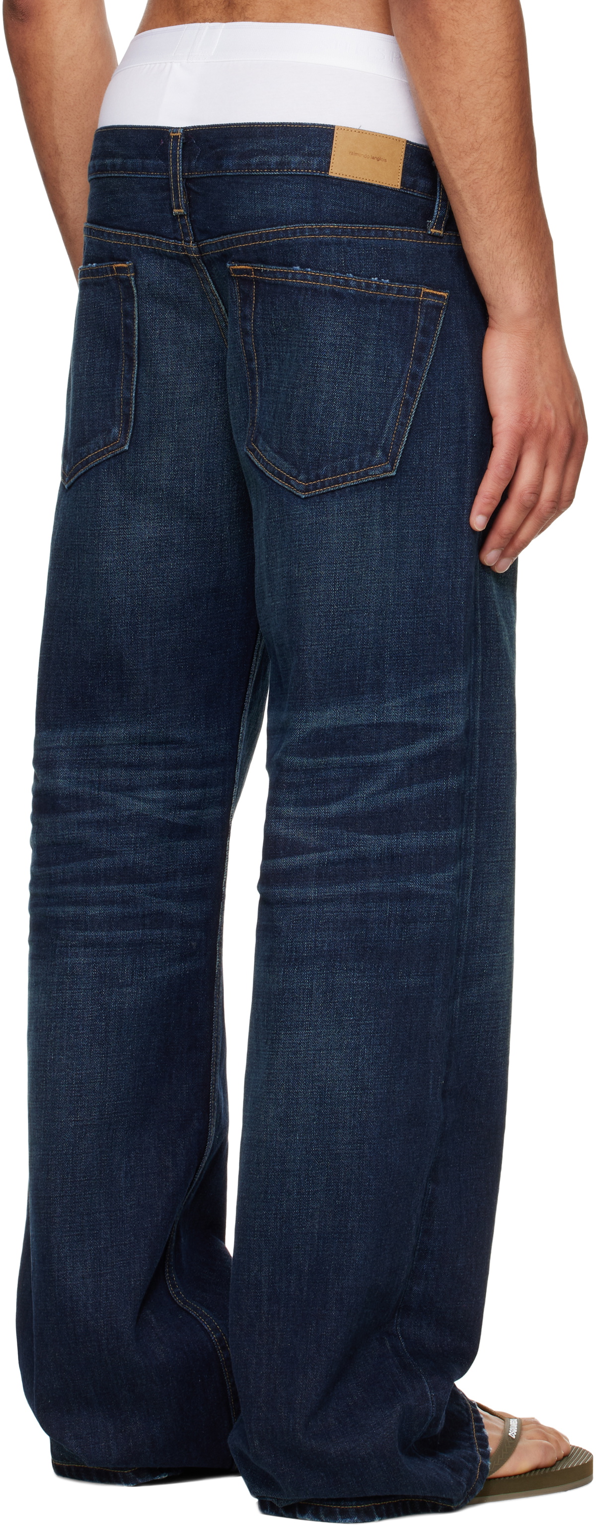 Raimundo Langlois Navy Bootcut Jeans