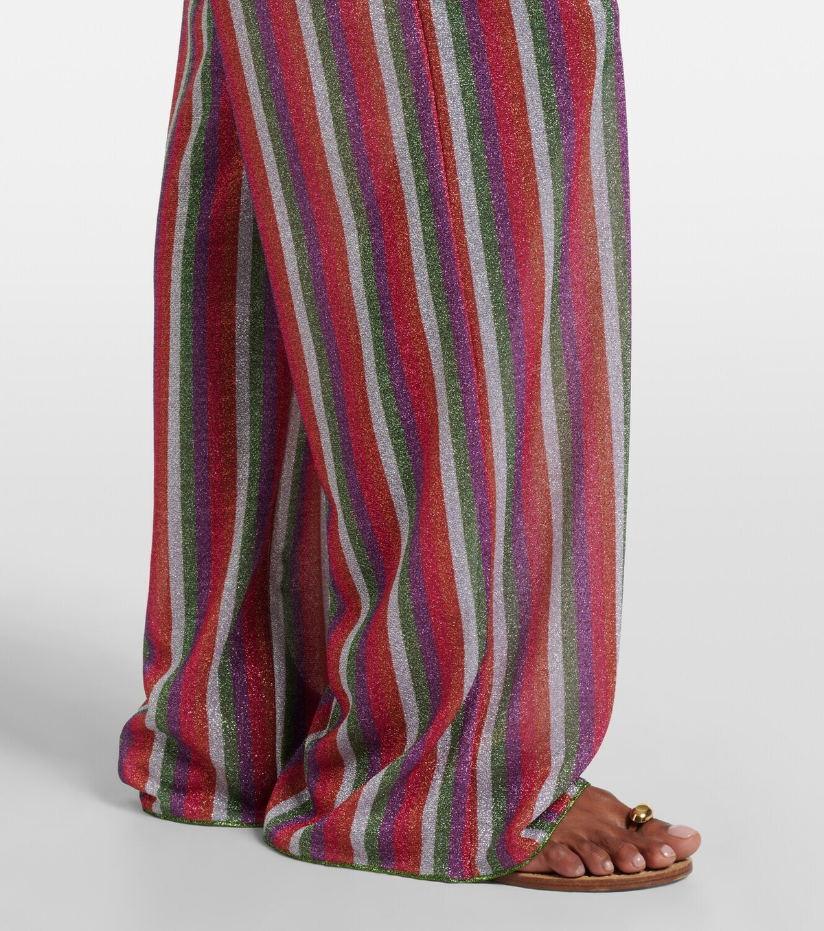 Oséree Lumière striped wide-leg pants