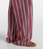 Oséree Lumière striped wide-leg pants