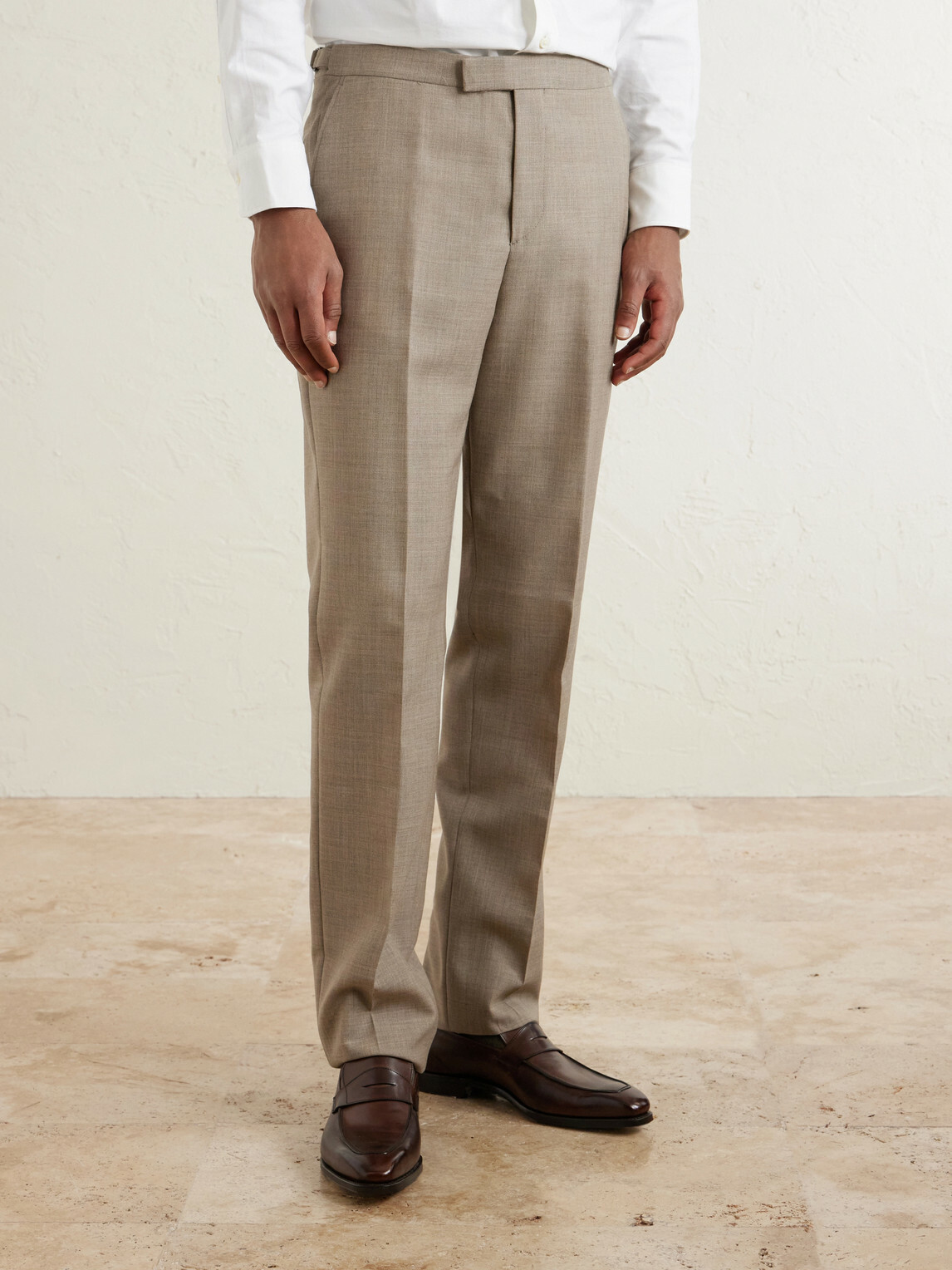 Favourbrook - Ludbrook Slim-Fit Straight-Leg Wool Suit Trousers - Neutrals