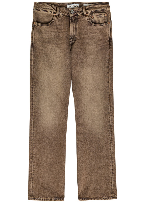 Photo: Our Legacy Carlson Cut Bootcut Jeans Brown