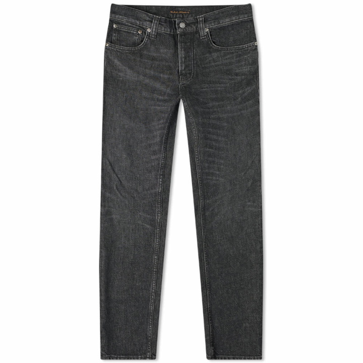 Photo: Nudie Jeans Co Men's Nudie Grim Tim Jean in Black Pixel