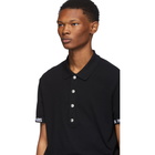 Balmain Black Logo Trim Polo