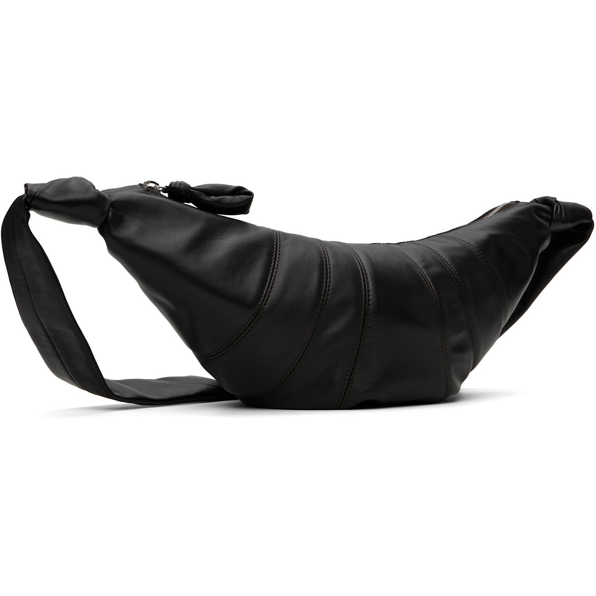 LEMAIRE Brown Medium Croissant Leather Bag