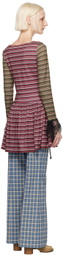 Chopova Lowena Red & Green Sally Heart Mini Dress