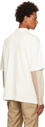 Feng Chen Wang White Paneled Polo