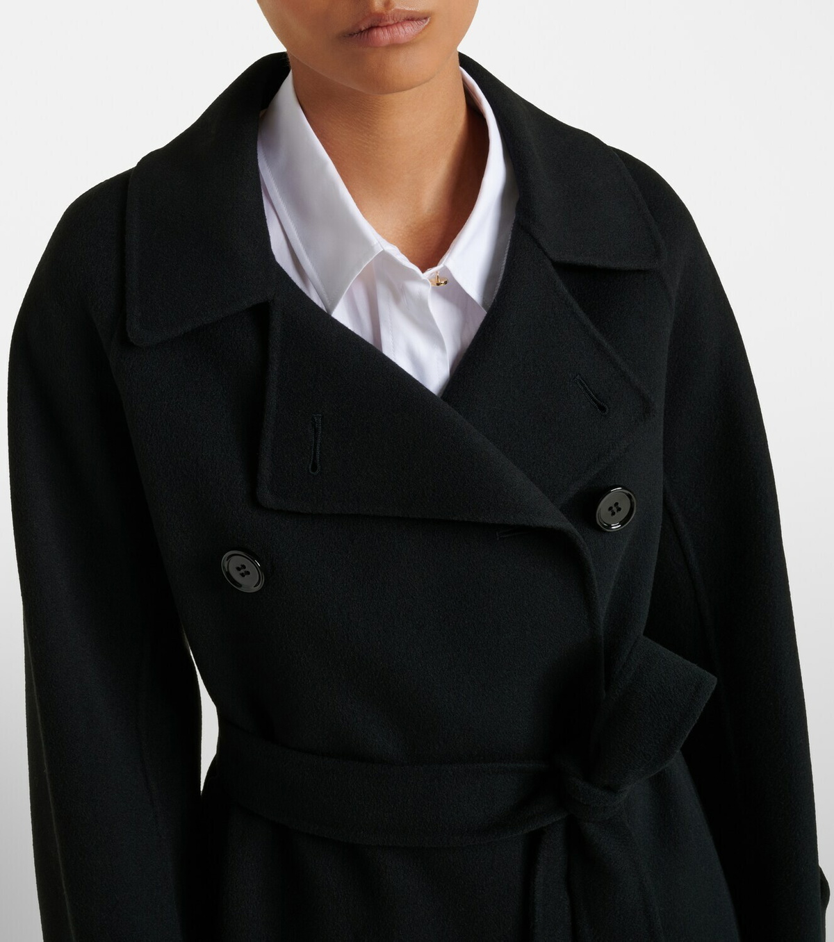 'S Max Mara Double-breasted virgin wool coat