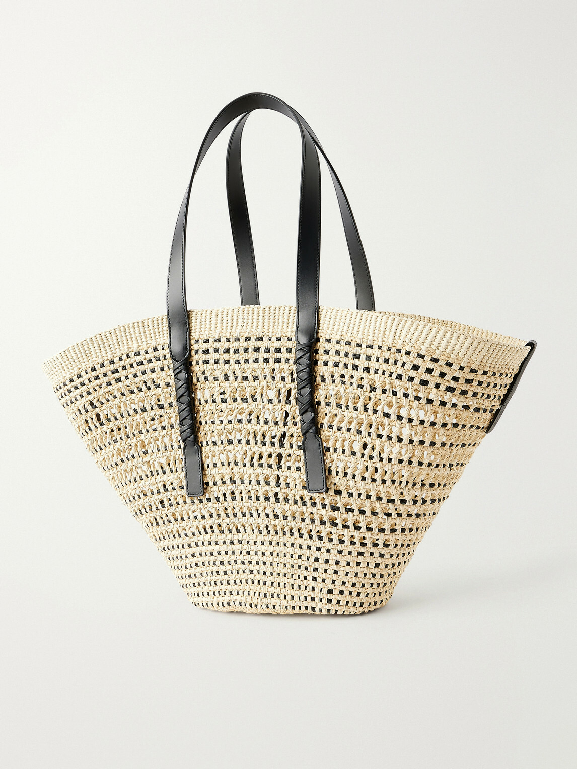LOEWE - Paula's Ibiza Braid Basket Leather-Trimmed Raffia Tote Bag