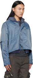 FFFPOSTALSERVICE Blue Hooded Parachute Jacket