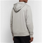 Y-3 - Logo-Print Loopback Cotton-Jersey Hoodie - Light gray