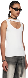 Y/Project White Triple Collar Tank Top