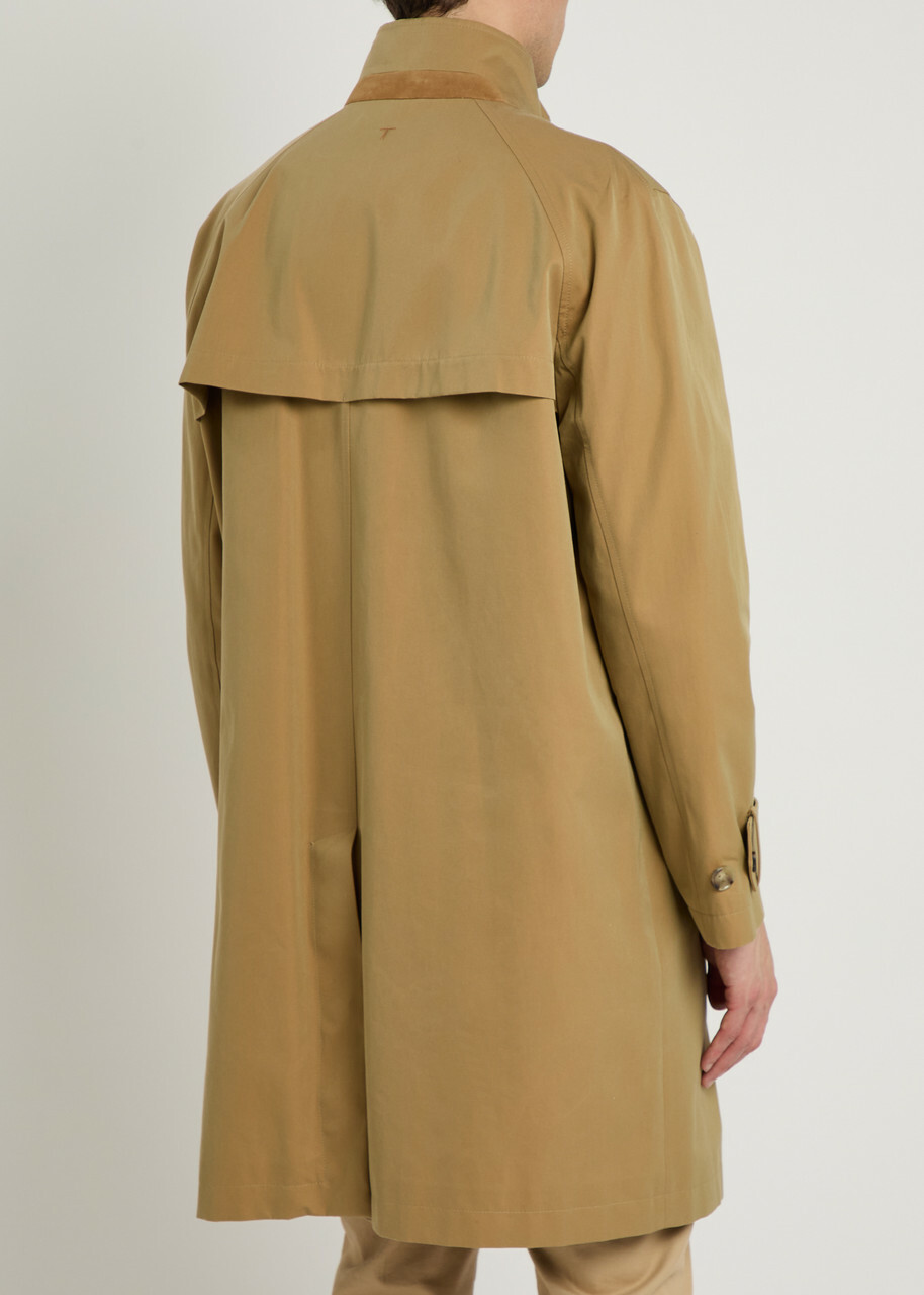 Tods Cotton Trench Coat Beige