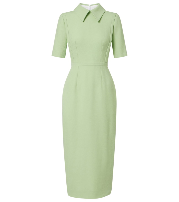 Photo: Emilia Wickstead Valletta wool crêpe midi dress