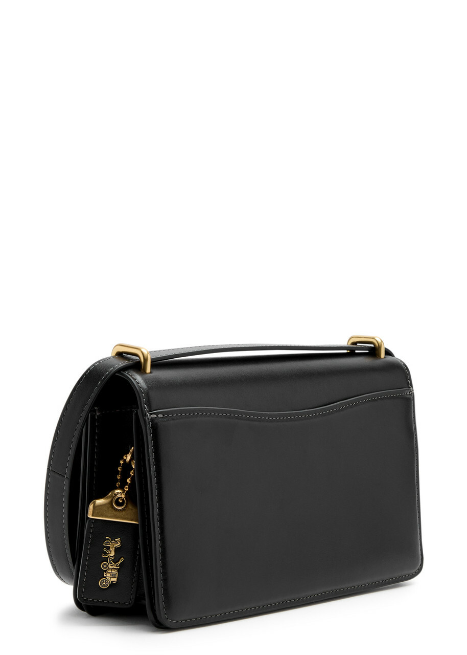 COACH leather one shoulder bag black 【公式通販】
