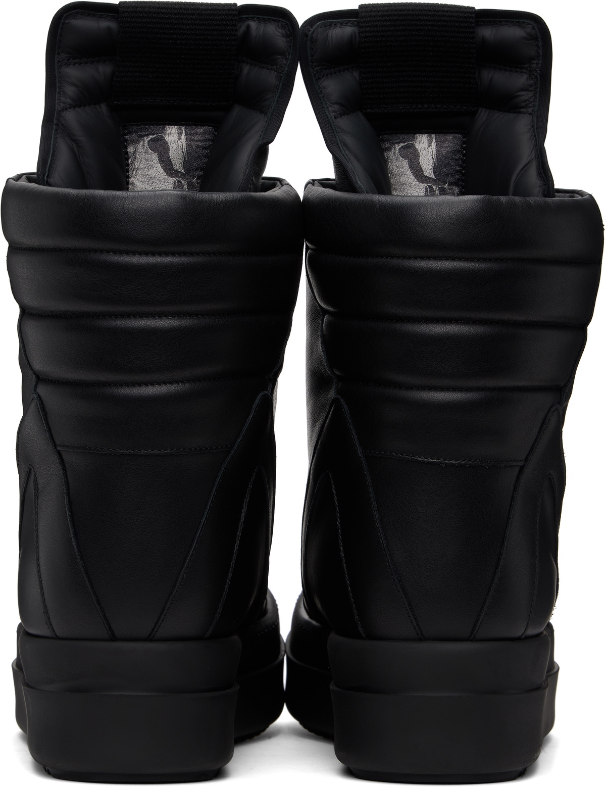 Rick Owens Black Hollywood Mega Geobasket Sneakers Rick Owens