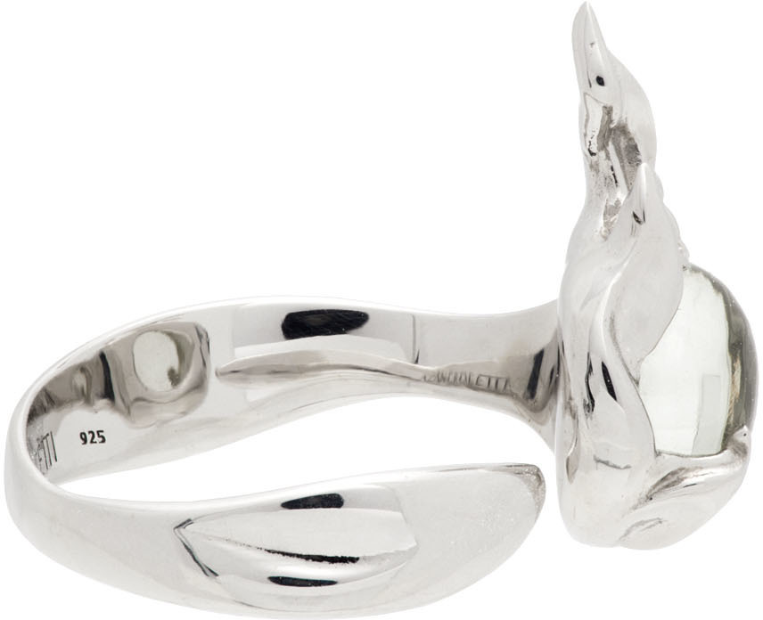 Alan Crocetti Silver & Green Ember Ring