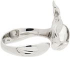 Alan Crocetti Silver & Green Ember Ring