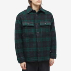 NN07 Men's Soren Check Overshirt in Navy Check