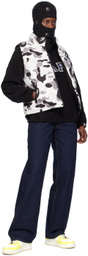 BAPE Gray ABC Camo Reversible Down Vest