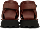 Jil Sander Brown Mid-Cut Desert Boots