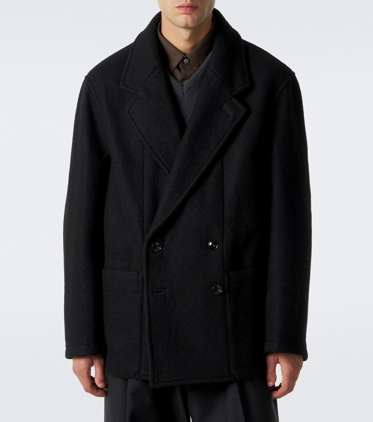 Lemaire Wool and alpaca peacoat