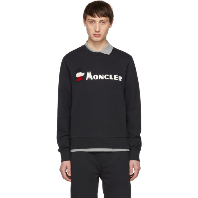 Photo: Moncler Navy Maglia Monduck Sweatshirt