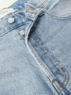 Cherry Los Angeles - Straight-Leg Denim Shorts - Blue