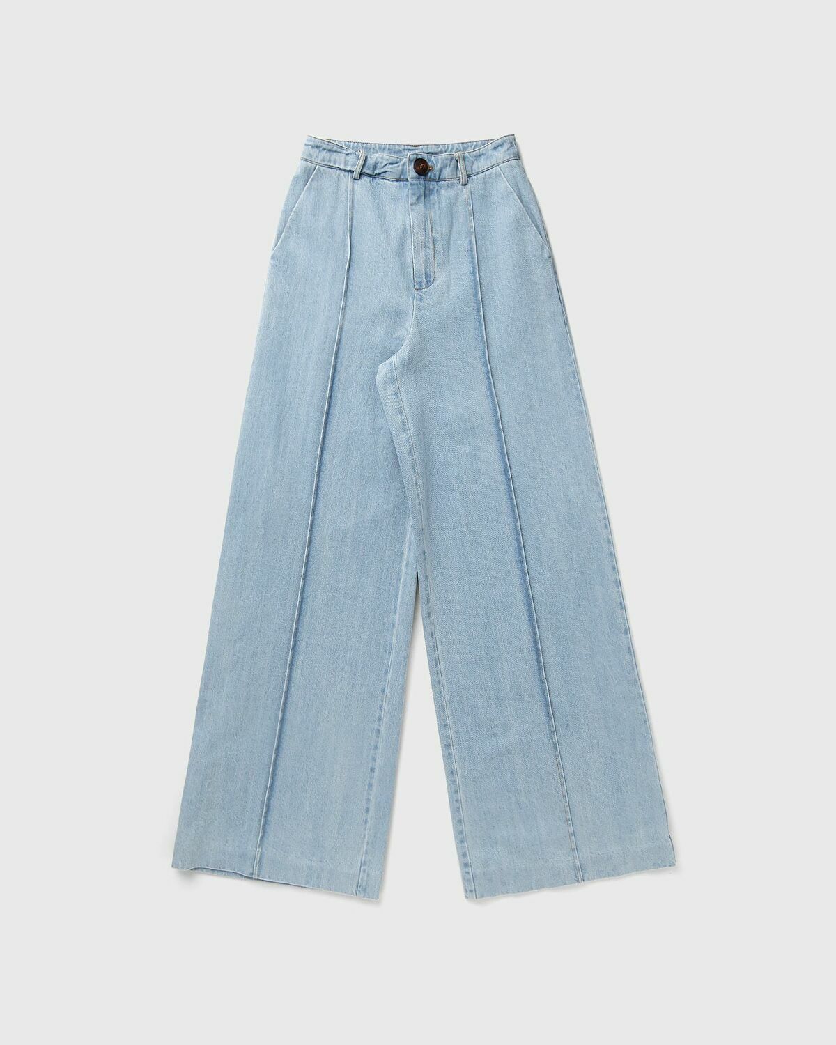 Gestuz VELLAGZ HW WIDE PANTS Blue Womens Casual Pant