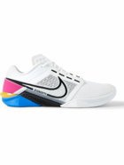 Nike Training - Zoom Metcon Turbo 2 Rubber-Trimmed Mesh Sneakers - White