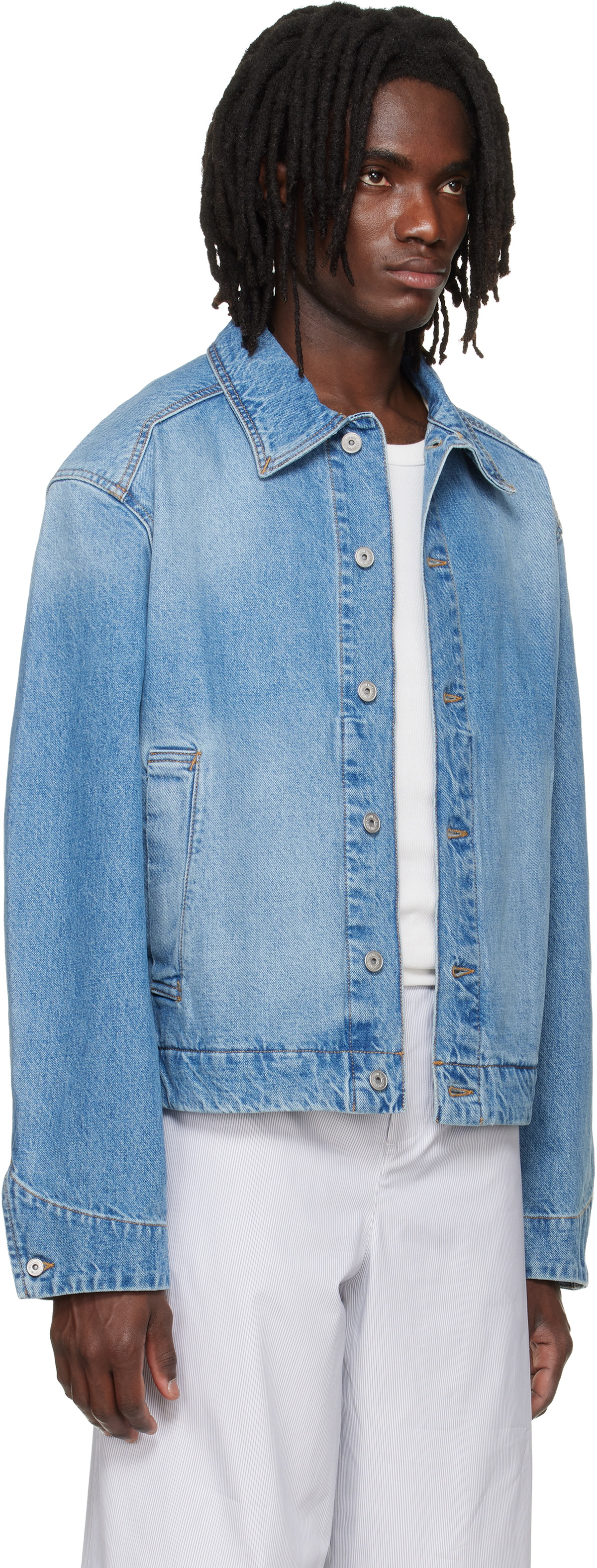JACQUEMUS Blue 'The Mirada de-Nîmes' Denim Jacket