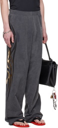 Balenciaga Gray Tacky Gold Baggy Sweatpants