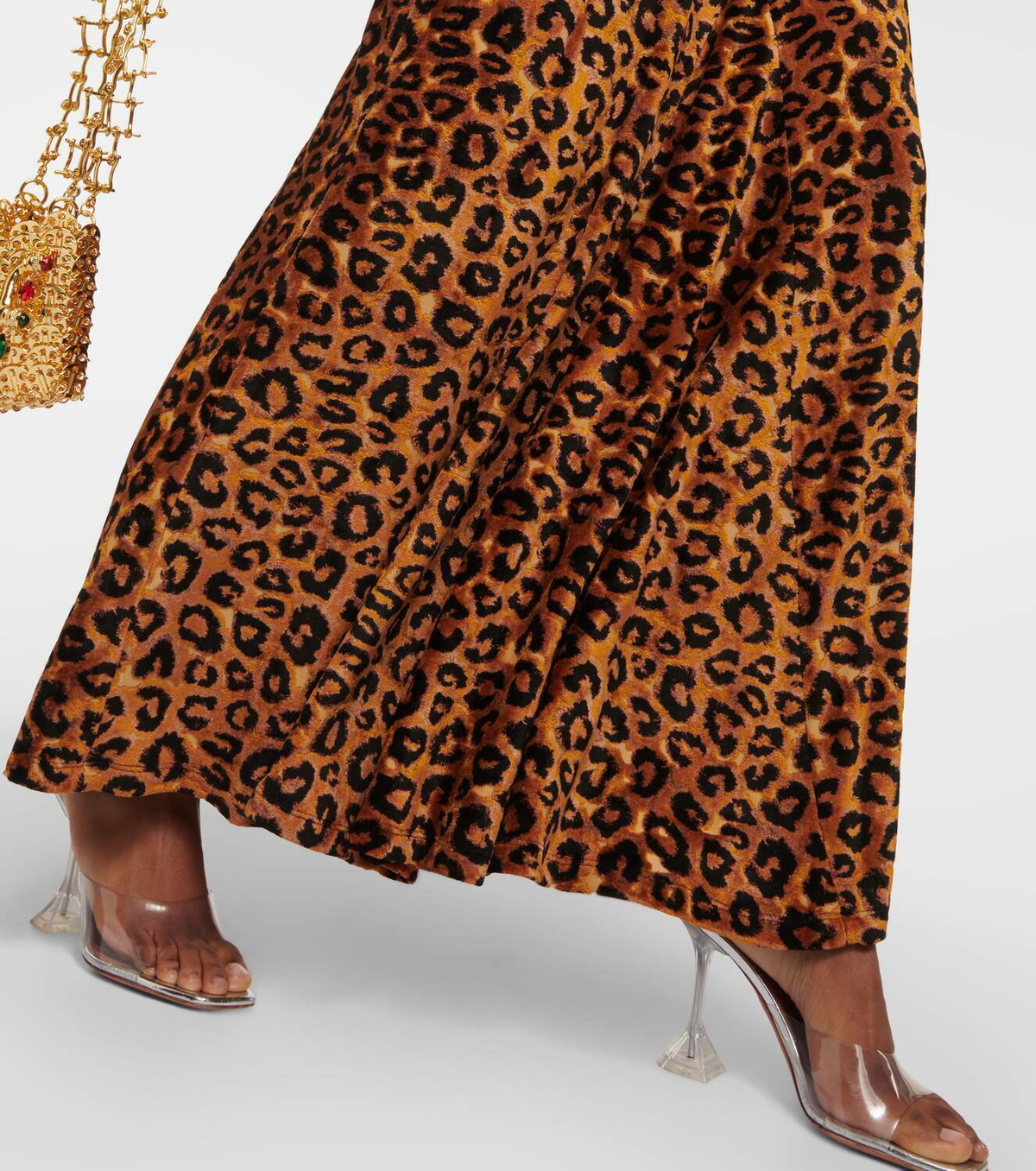 Rabanne Leopard-print maxi dress Paco Rabanne