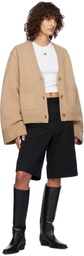 Axel Arigato Beige Memory Relaxed Cardigan