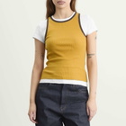 Damson Madder Women's Manon Layered T-Shirt in Yellow