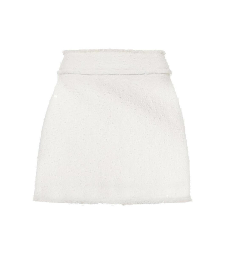 Photo: Dolce&Gabbana Cotton-blend tweed miniskirt