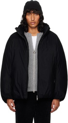 WOOYOUNGMI Black Flocked Down Jacket