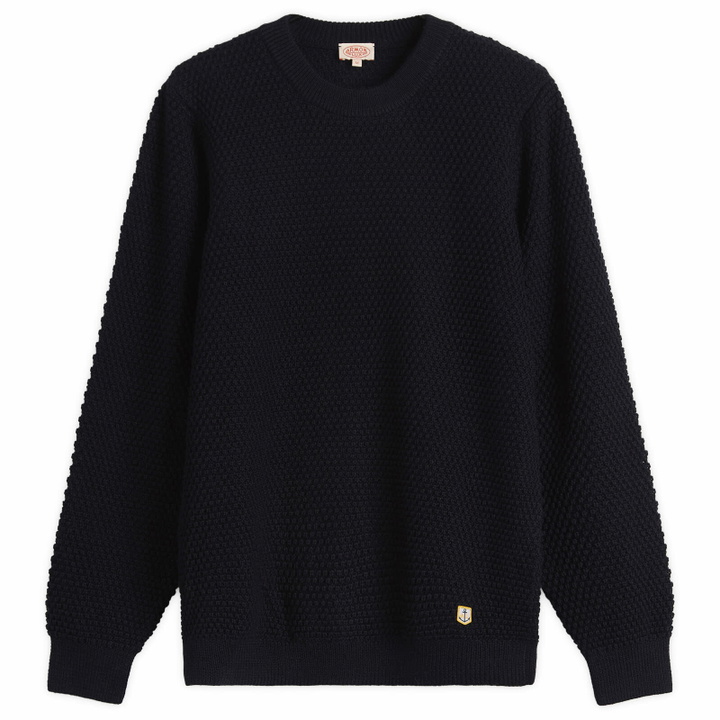 Photo: Armor-Lux Men's Waffle Knit Jumper in Navy