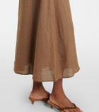 Velvet Reta linen midi dress
