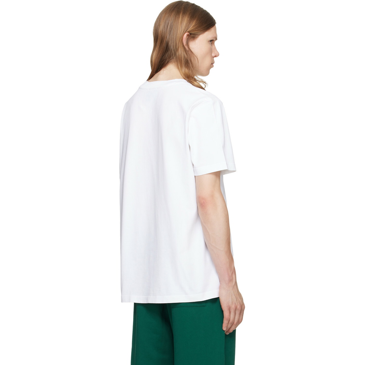 Casablanca White Sport Type Oversized Short Sleeve T‑shirt