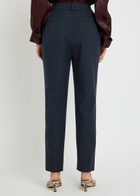 Tove Robena Pleated Wool Trousers Navy