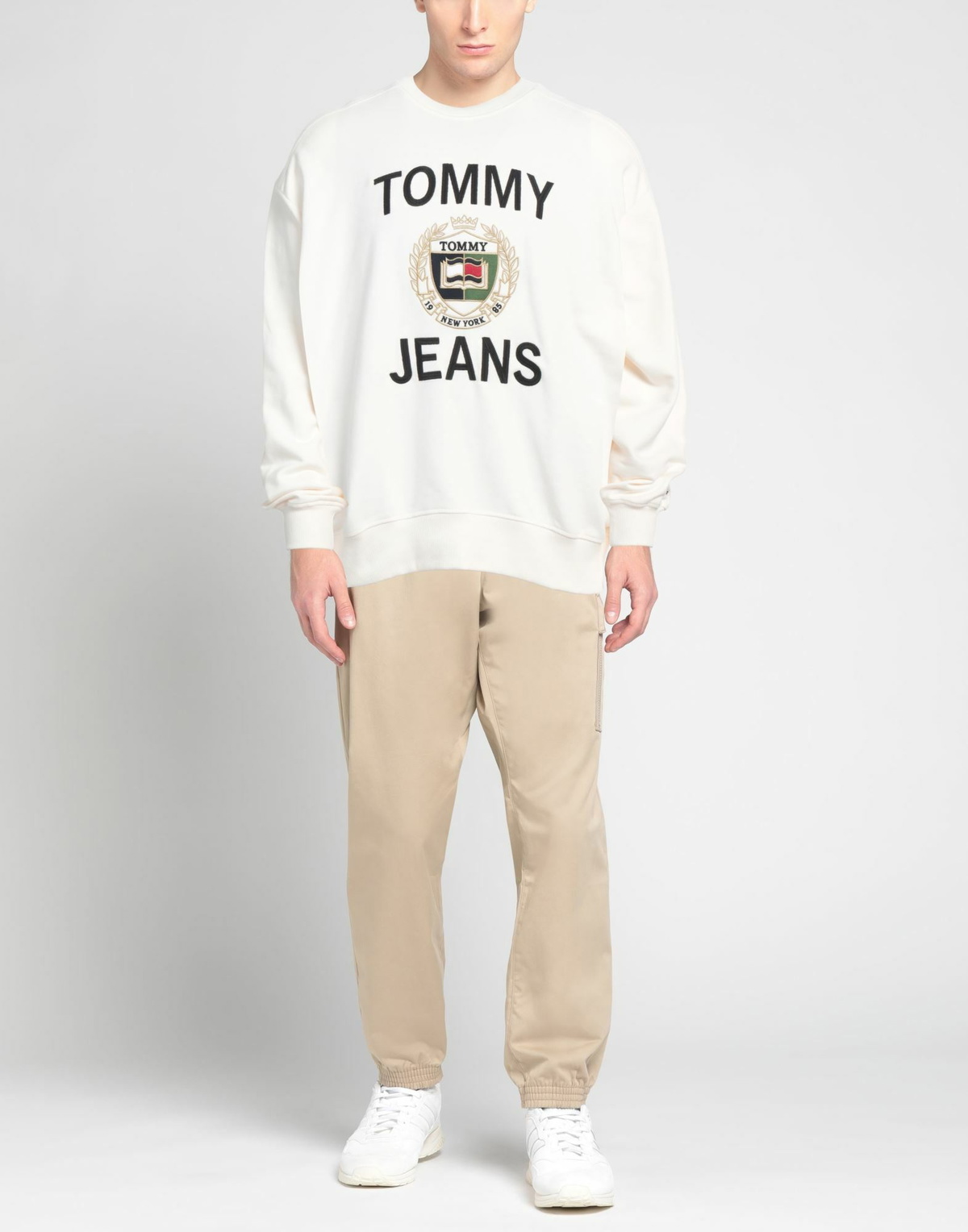 Tommy Jeans Mens Sweatshirt Cream