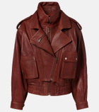 Isabel Marant Aneli leather bomber jacket