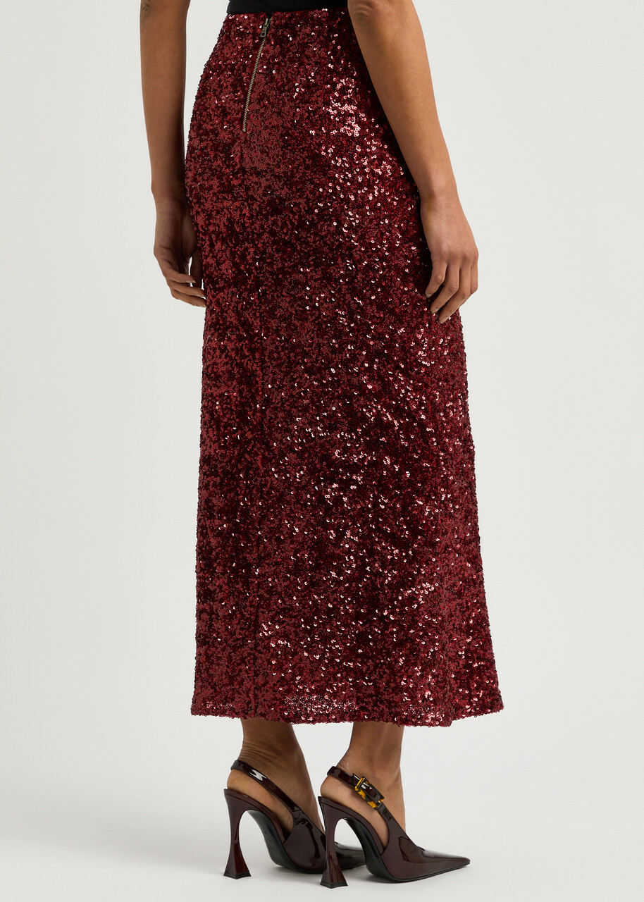 red midi linen dress Sofie The Label Red Linen Midi Dress