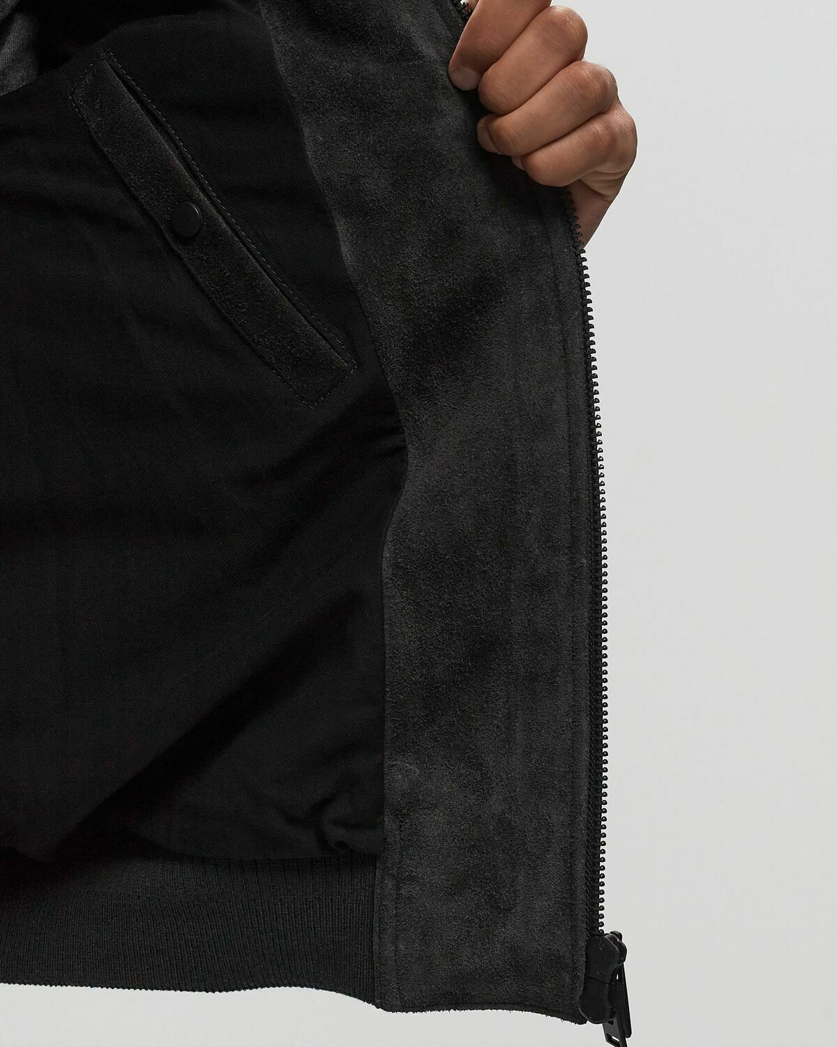 Closed Leather Jacket Blue Bomber Jackets