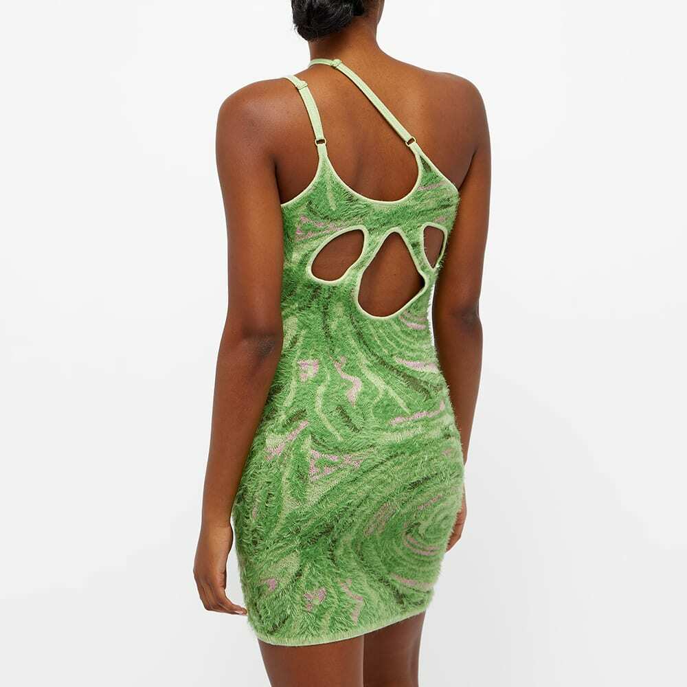 House Of Sunny Women's Hot Springs Hockney Mini Knitted Dress in Grass Green  House Of Sunny