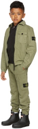 Stone Island Junior Kids Green Zip-Up Overshirt